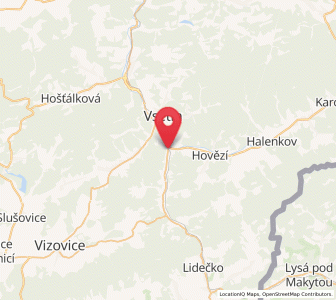 Map of Ústí, Zlín
