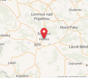 Map of Valdice, Královéhradecký kraj