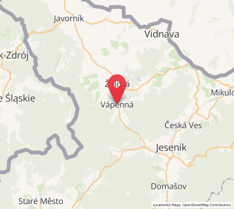 Map of Setzdorf, Olomoucký