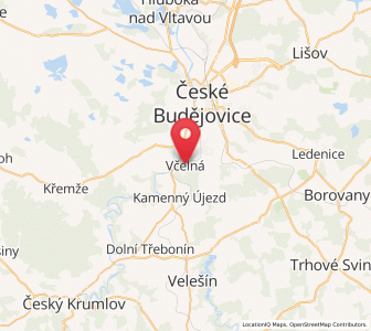 Map of Včelná, Jihočeský kraj