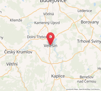 Map of Velešín, Jihočeský kraj