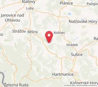 Map of Welhartitz, Plzeň Region