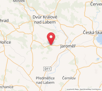 Map of Velichovky, Královéhradecký kraj