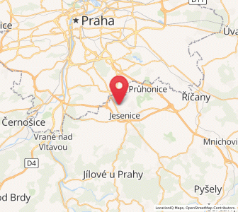 Map of Vestec, Central Bohemia