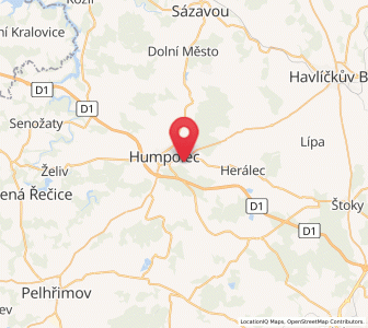 Map of Vilémov, Vysočina