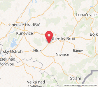 Map of Vlčnov, Zlín