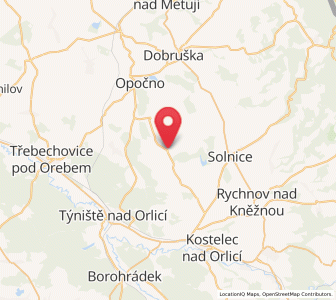 Map of Voděrady, Královéhradecký kraj