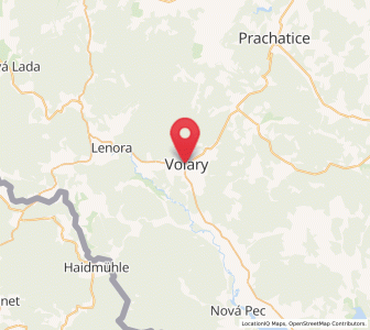 Map of Wallern, Jihočeský kraj