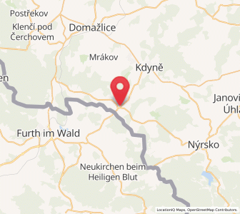 Map of Neumark, Plzeň Region