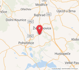 Map of Zabcice, South Moravian