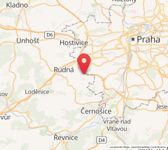 Map of Zbuzany, Central Bohemia
