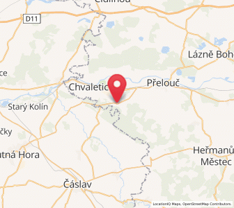 Map of Zdechovice, Pardubický