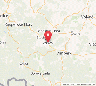 Map of Zdíkov, Jihočeský kraj