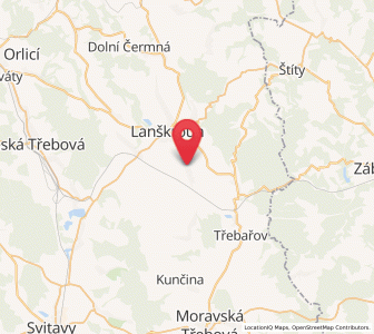 Map of Sichelsdorf, Pardubický