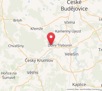Map of Zlatá Koruna, Jihočeský kraj