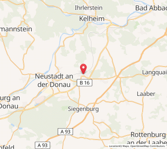 Map of Abensberg, Bavaria