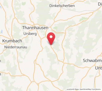 Map of Aichen, Bavaria