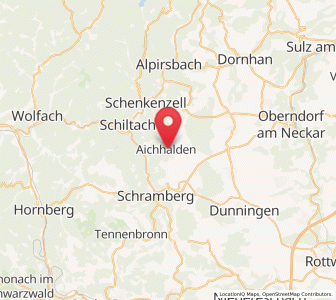 Map of Aichhalden, Baden-Wurttemberg