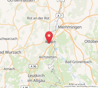 Map of Aitrach, Baden-Wurttemberg