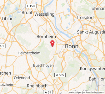 Map of Alfter, North Rhine-Westphalia