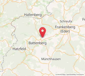 Map of Allendorf, Hesse