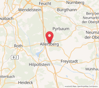 Map of Allersberg, Bavaria