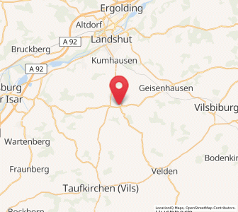 Map of Altfraunhofen, Bavaria