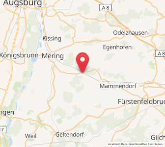 Map of Althegnenberg, Bavaria