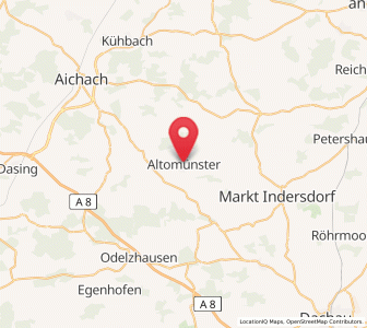 Map of Altomünster, Bavaria