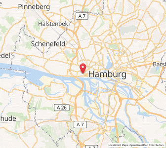 Map of Altona, Hamburg