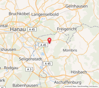 Map of Alzenau in Unterfranken, Bavaria