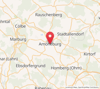 Map of Amöneburg, Hesse