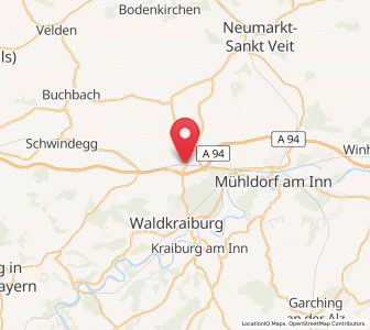 Map of Ampfing, Bavaria