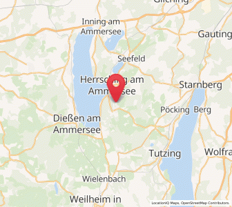 Map of Andechs, Bavaria