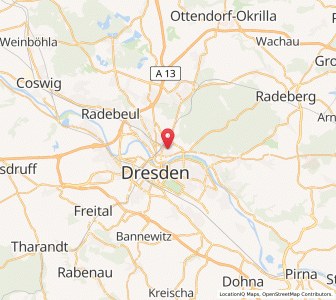 Map of Äußere Neustadt, Saxony