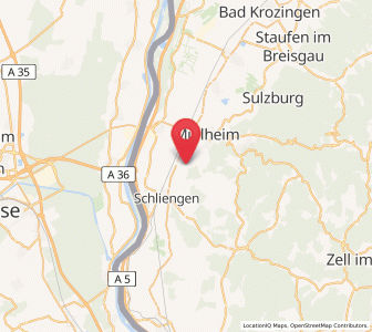 Map of Auggen, Baden-Wurttemberg