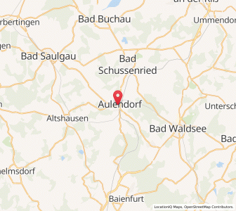Map of Aulendorf, Baden-Wurttemberg