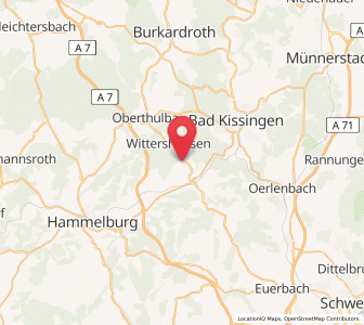Map of Aura an der Saale, Bavaria