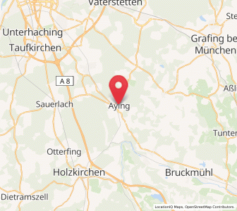 Map of Aying, Bavaria