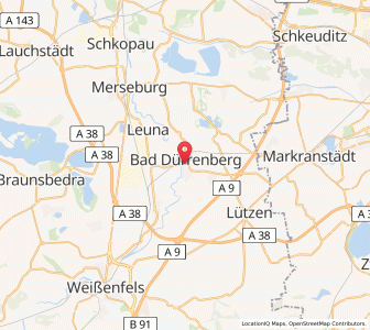 Map of Bad Dürrenberg, Saxony-Anhalt