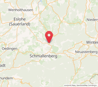 Map of Fredeburg, North Rhine-Westphalia