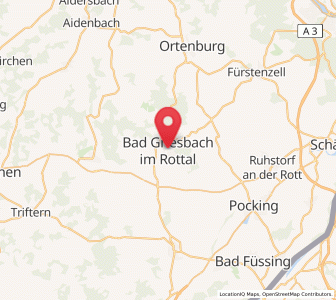 Map of Bad Griesbach im Rottal, Bavaria