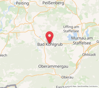 Map of Bad Kohlgrub, Bavaria