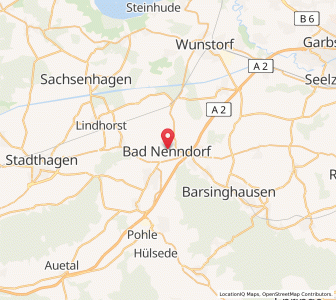 Map of Bad Nenndorf, Lower Saxony