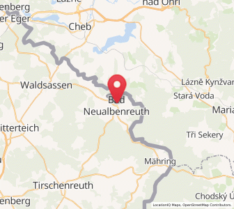 Map of Bad Neualbenreuth, Bavaria