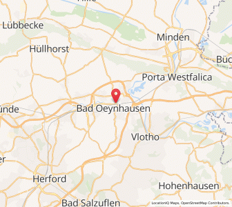 Map of Bad Oeynhausen, North Rhine-Westphalia