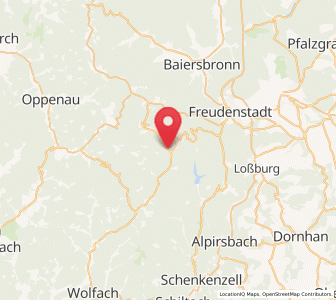 Map of Bad Rippoldsau-Schapbach, Baden-Wurttemberg