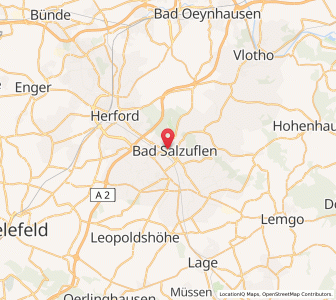 Map of Bad Salzuflen, North Rhine-Westphalia