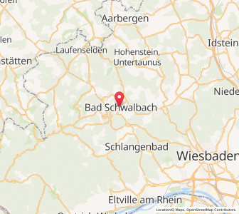 Map of Bad Schwalbach, Hesse