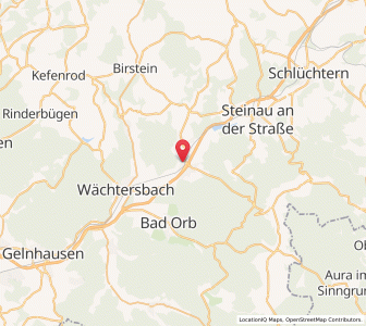 Map of Bad Soden-Salmünster, Hesse